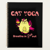 Funny Cat Yoga Planer (Vorderseite)