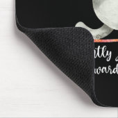 Funny Cat Yoga Quotes still urteilen Mousepad (Ecke)