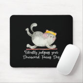 Funny Cat Yoga Quotes still urteilen Mousepad (Mit Mouse)