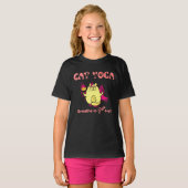 Funny Cat Yoga T-Shirt (Vorne ganz)