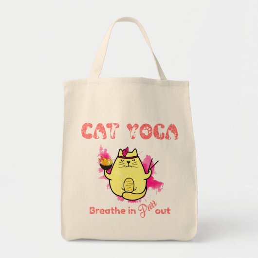 Funny Cat Yoga Tragetasche (Vorne)