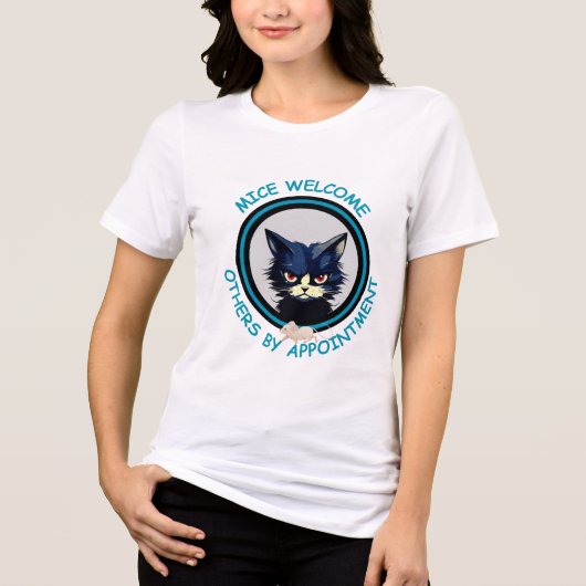 Funny Cat Zitat für ihn Tri-Blend Shirt (Vorderseite)