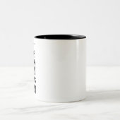 Funny Cat Zitat: Null Fluffs gegeben Zweifarbige Tasse (Mittel)