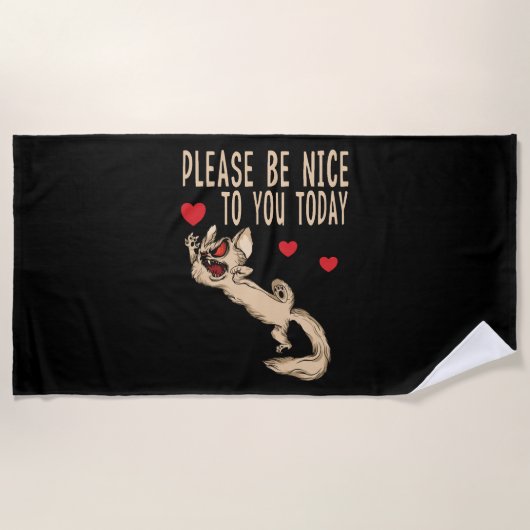 Funny Cat Zitat Tomcat schönes Design Strandtuch (Vorderseite)