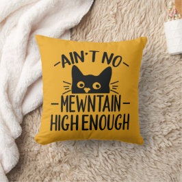 Funny cat zitiert Männer-Gelb Kissen