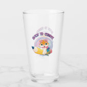 Funny Cat Zurück zur Schule Glas (Rückseite)
