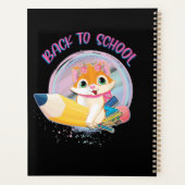 Funny Cat Zurück zur Schule Planer (Rückseite)
