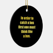 Funny Cata Bus Joke Keramik Ornament (Rechts)