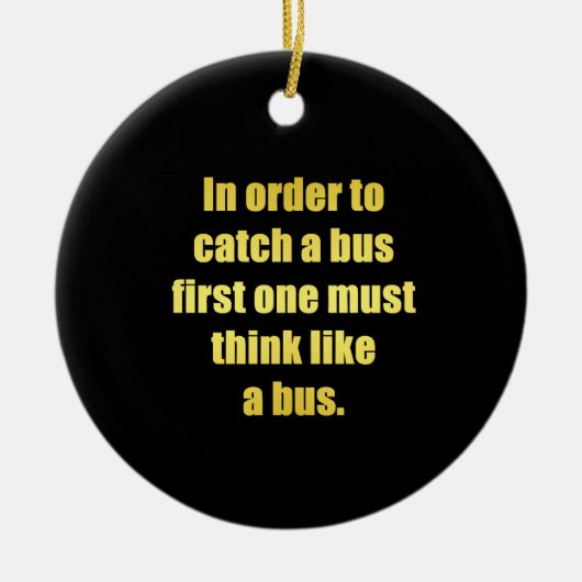 Funny Cata Bus Joke Keramik Ornament (Vorne)