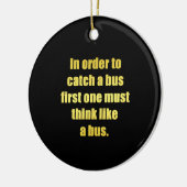 Funny Cata Bus Joke Keramik Ornament (Links)