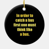 Funny Cata Bus Joke Keramik Ornament (Hinten)