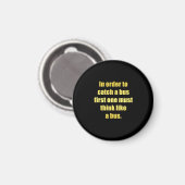 Funny Cata Bus Joke Magnet (Vorderseite/Rückseite)