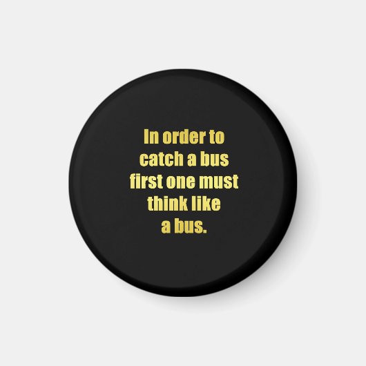 Funny Cata Bus Joke Magnet (Vorne)