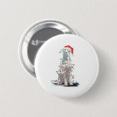 Funny Catahoula Leopard Dog Christmas Graphics Lig Button (Vorne & Hinten)