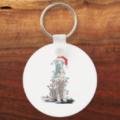 Funny Catahoula Leopard Dog Christmas Graphics Lig Schlüsselanhänger (Vorderseite)