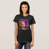 Funny Catastrophe Colorful Psychedelic Art Slogan  T-Shirt (Vorne ganz)