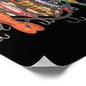 Funny Catch Ya Later Camo Fishing Lure Angler Fish Poster (Ecke)