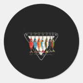 Funny Catch Ya Later Fishing Lure Angler Fisherman Runder Aufkleber (Vorderseite)