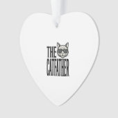 Funny Catfather Vintage Cat Quote Graphic Shirt_1 Ornament (Vorderseite)