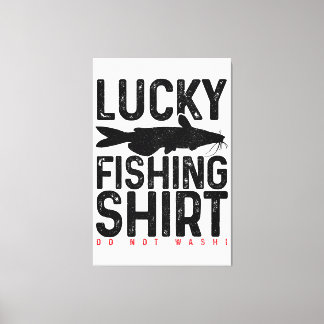 Funny Catfish Fisherman Gift Lucky Char Leinwanddruck