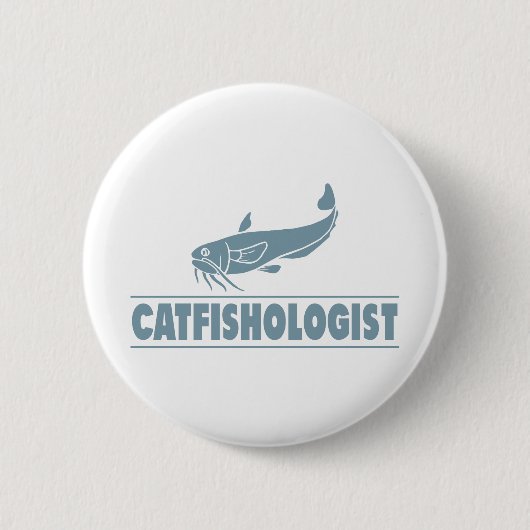 Funny Catfishologist Catfish Fishing, Cook, Eat Button (Vorderseite)