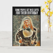 FUNNY CATHOLIC NUN BIRTHDAY CARD CARD CARDS KARTE (Gelbe Blume)