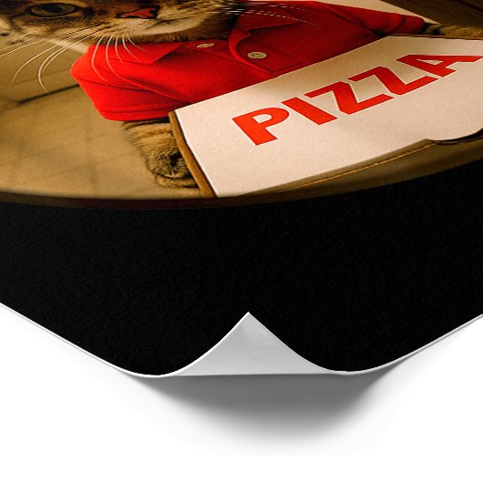 Funny Cats And Zza Shirt Kitten Ca Men Women Kids Poster (Ecke)