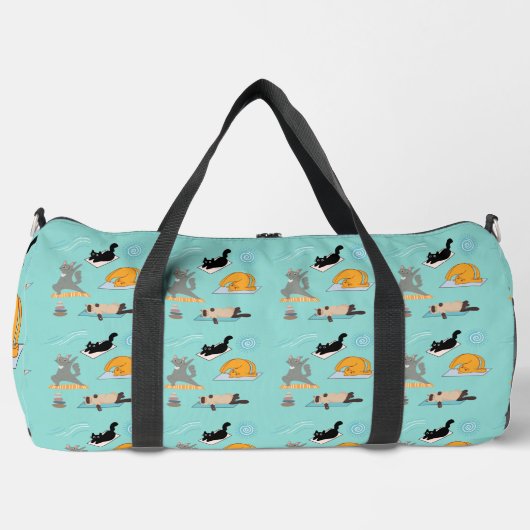 Funny Cats at Yoga Duffle Bag (Vorderseite)