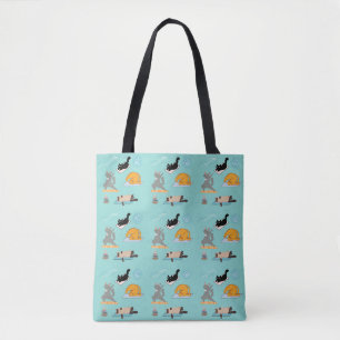 Funny Cats at Yoga Pattern Tasche