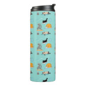 Funny Cats at Yoga Thermosbecher (Nach links gedreht)