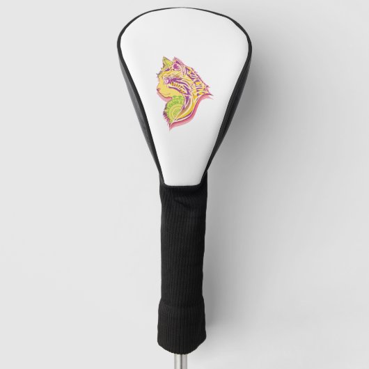 Funny Cats Breed Mandala Head Geschenkideen Golf Headcover (Vorderseite)