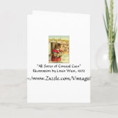 Funny Cats Card/ Einladung: Katzen am Strand Einladung (Rückseite)