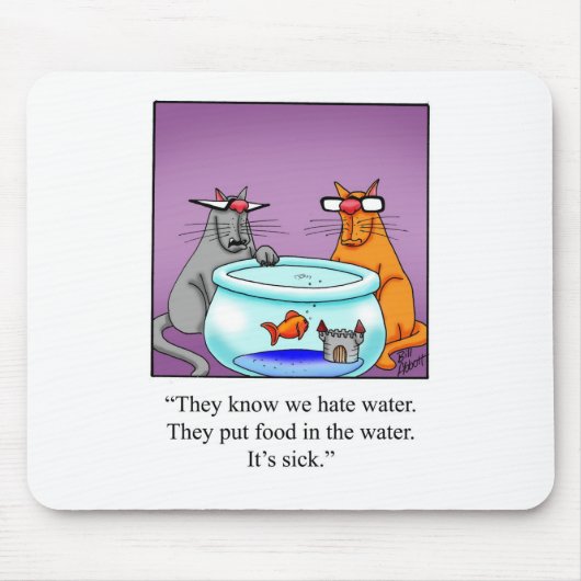 Funny Cats Cartoon Geschenk! Mousepad (Vorne)