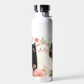 Funny Cats Cartoon Trinkflasche (Links)