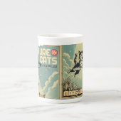 Funny cats comic book alien abduction sci-fi porzellantasse (Vorderseite)