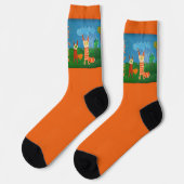 Funny Cats Crew Socken (Linkes Detail)