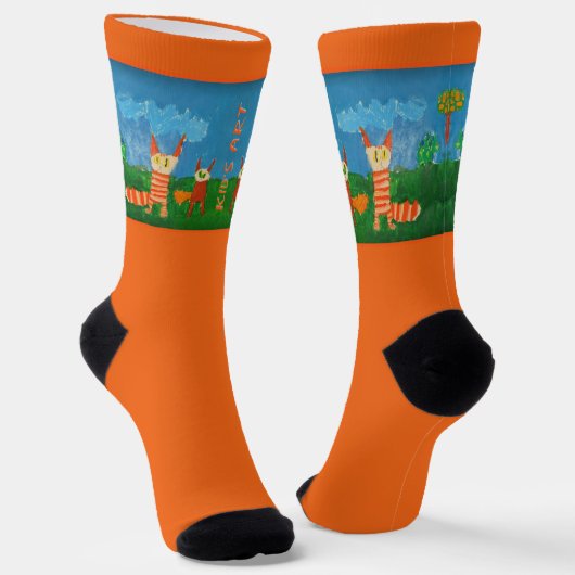 Funny Cats Crew Socken (Gewinkelt)