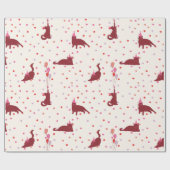 Funny Cats cute Purrfect Birthday Party Geschenkpapier (Flach)