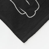 Funny Cats Don't Touch Me Cat Lovers Men Women  Fleecedecke (Ecke)