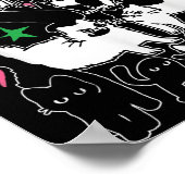 Funny Cats Don't Touch Me Cat Lovers Men Women  Poster (Ecke)