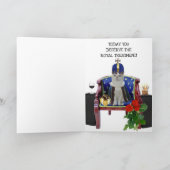 Funny Cats Formal Birthday wünscht Karte (Innenseite)