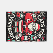 Funny Cats für alle Ugle Weihnachten Funny Funny W Fleecedecke (Vorderseite (Horizontal))