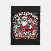 Funny Cats für alle Ugle Weihnachten Funny Funny W Fleecedecke (Vorderseite)