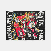 Funny Cats für alle Ugle Weihnachten Funny Funny W Fleecedecke (Vorderseite (Horizontal))