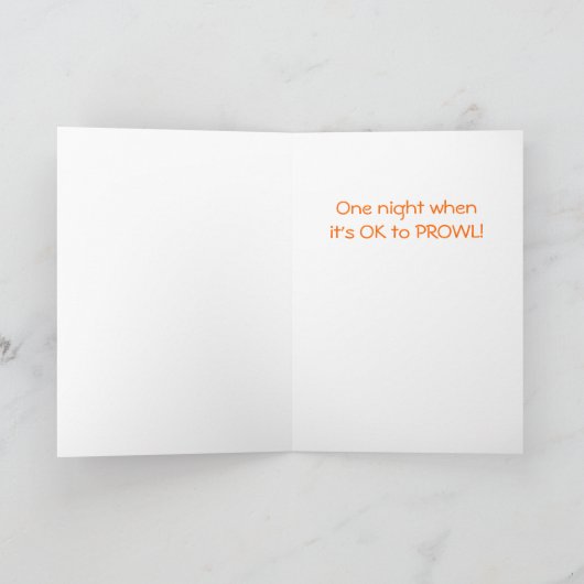 Funny Cats Halloween Karte (Innenseite)