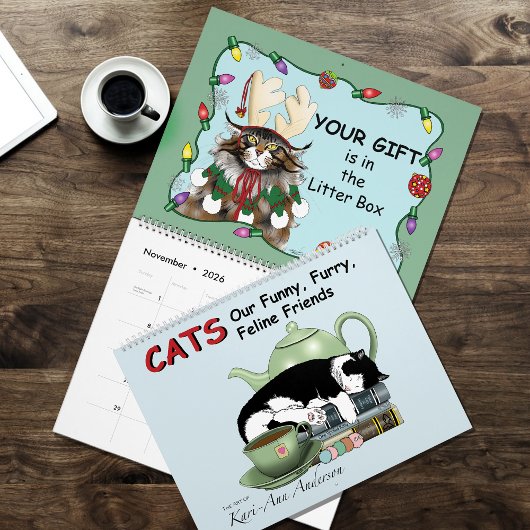 Funny Cats Humour Calendar 2026 Kalender