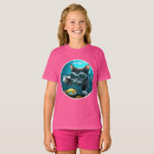 Funny Cat's im Aquarium T-Shirt (Vorne ganz)