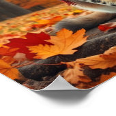 Funny Cats in Preppy Fall Attire and Hats Poster (Ecke)