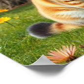 Funny Cats in Preppy Spring Attire and Hats Poster (Ecke)