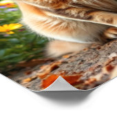 Funny Cats in Preppy Summer Attire and Hats Poster (Ecke)